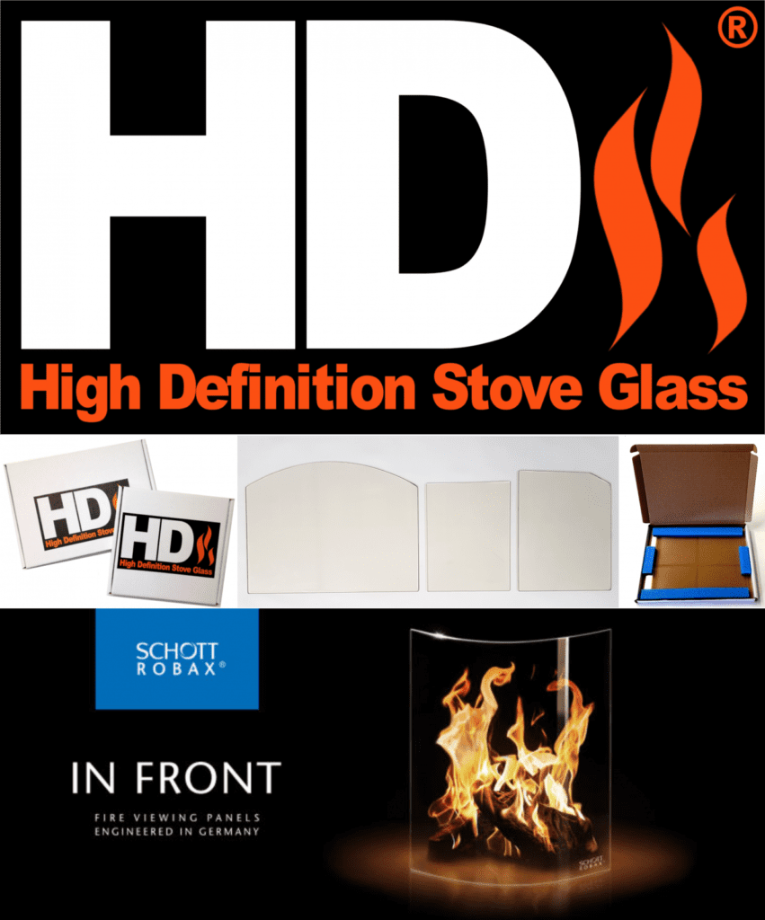 Hunter Herald 14 Stove Glass 2 Door CE 245 mm * 230 mm (shaped)